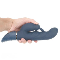9.45in Rabbit Clitoral G Spot Dildo Vibrator Bunny Clit Stimulator