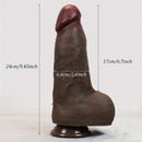 9.45in Realistic Silicone Large Soft Skin Real Dildo with Suction Cup
