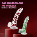 9.45in Realistic TPE Confetti Dildo Flexible Hands-Free Sex Toy