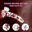 9.45in Realistic TPE Confetti Dildo Flexible Hands-Free Sex Toy