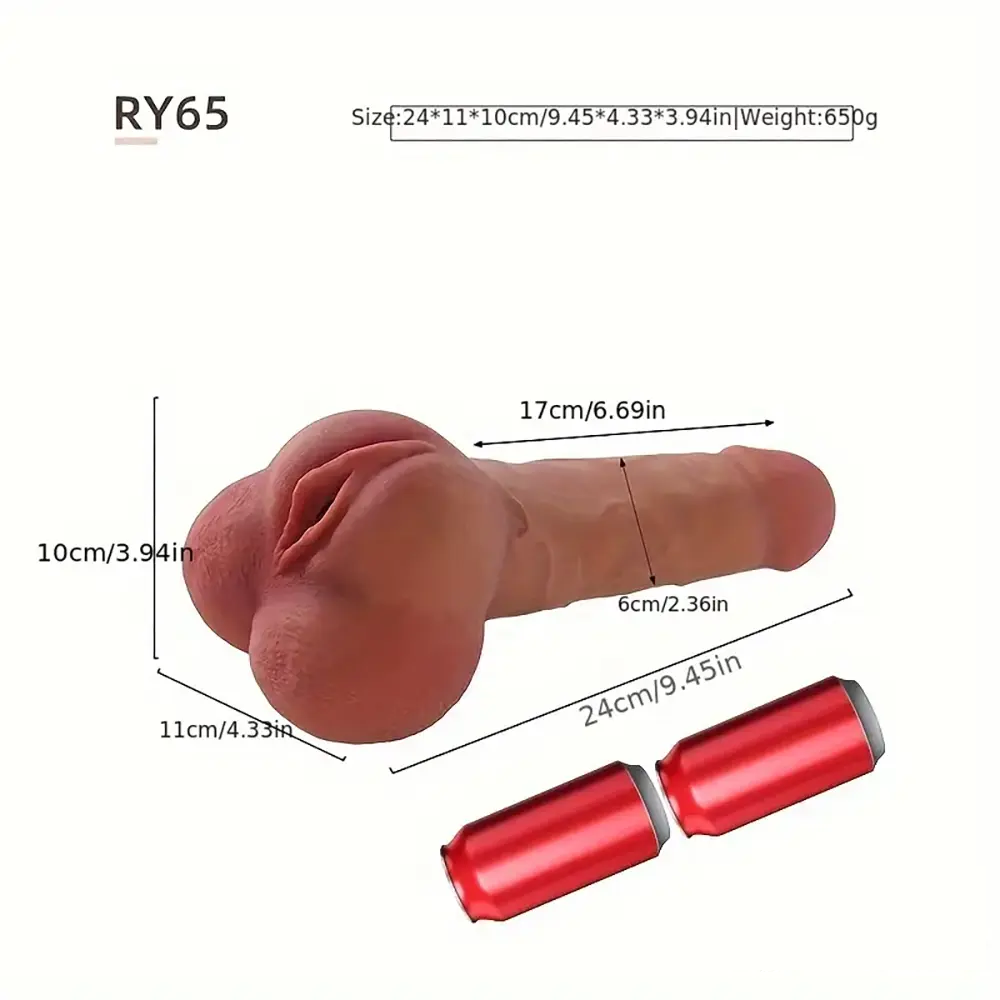 9.45in Silicone Realistic Dildo Pocket Pussy For G Spot Play Sex Toy