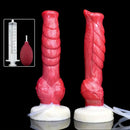 9.45in Silicone Soft Big Dog Knot Dildo With Water Spray For Vagina