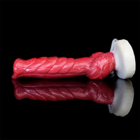 9.45in Silicone Soft Big Dog Knot Dildo With Water Spray For Vagina