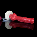 9.45in Silicone Soft Big Dog Knot Dildo With Water Spray For Vagina