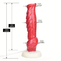 9.45in Silicone Soft Big Dog Knot Dildo With Water Spray For Vagina