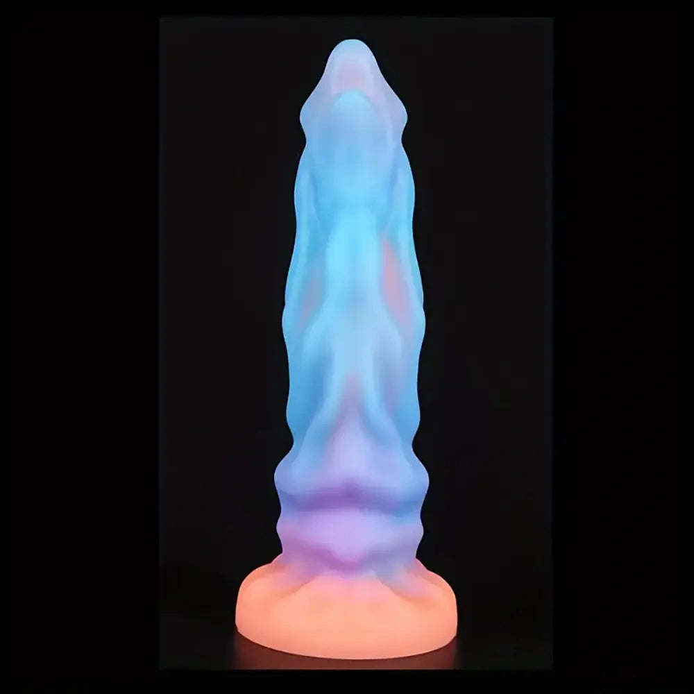 9.45in Silicone Soft Big Luminous Monster Dildo For G-spot Stimulator
