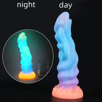 9.45in Silicone Soft Big Luminous Monster Dildo For G-spot Stimulator