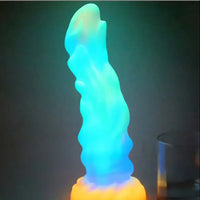 9.45in Silicone Soft Big Luminous Monster Dildo For G-spot Stimulator
