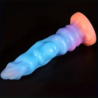 9.45in Silicone Soft Big Luminous Monster Dildo For G-spot Stimulator