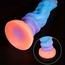 9.45in Silicone Soft Big Luminous Monster Dildo For G-spot Stimulator