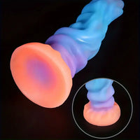 9.45in Silicone Soft Big Luminous Monster Dildo For G-spot Stimulator