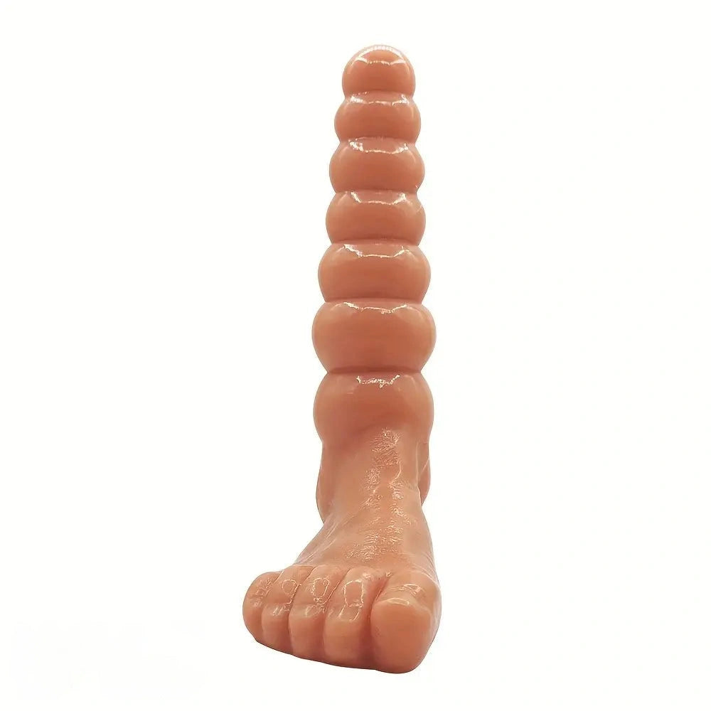 9.45in Simulated Foot Pull String Dual-Use Monster Dildo Anal Beads Sex Toy