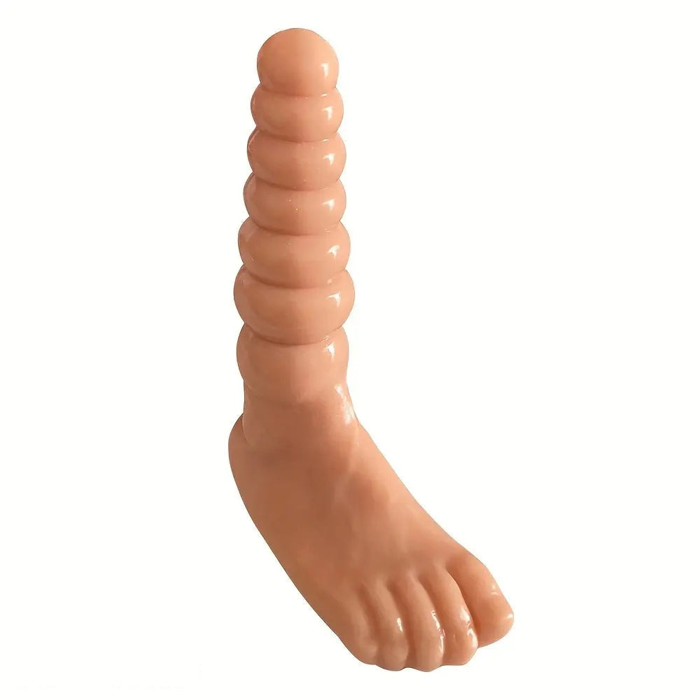 9.45in Simulated Foot Pull String Dual-Use Monster Dildo Anal Beads Sex Toy