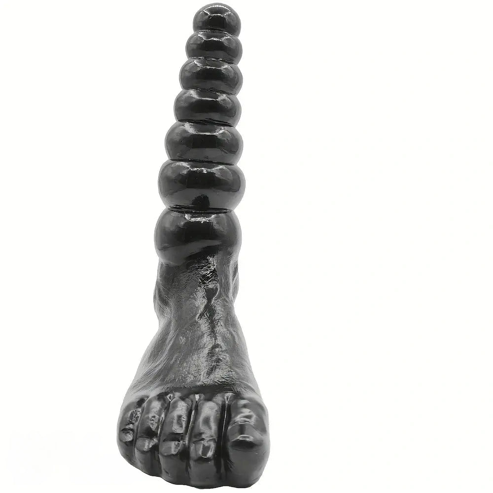 9.45in Simulated Foot Pull String Dual-Use Monster Dildo Anal Beads Sex Toy