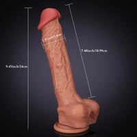 9.45in Skin Realistic Dildo Big Anal Sex Toy For Female Women Lesbian