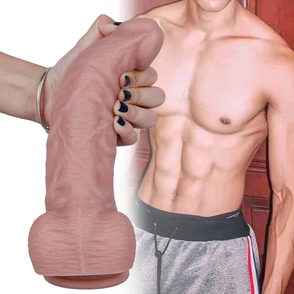 9.45in Small Glans Real Dildo Sex Toy For Women With Suction Cup