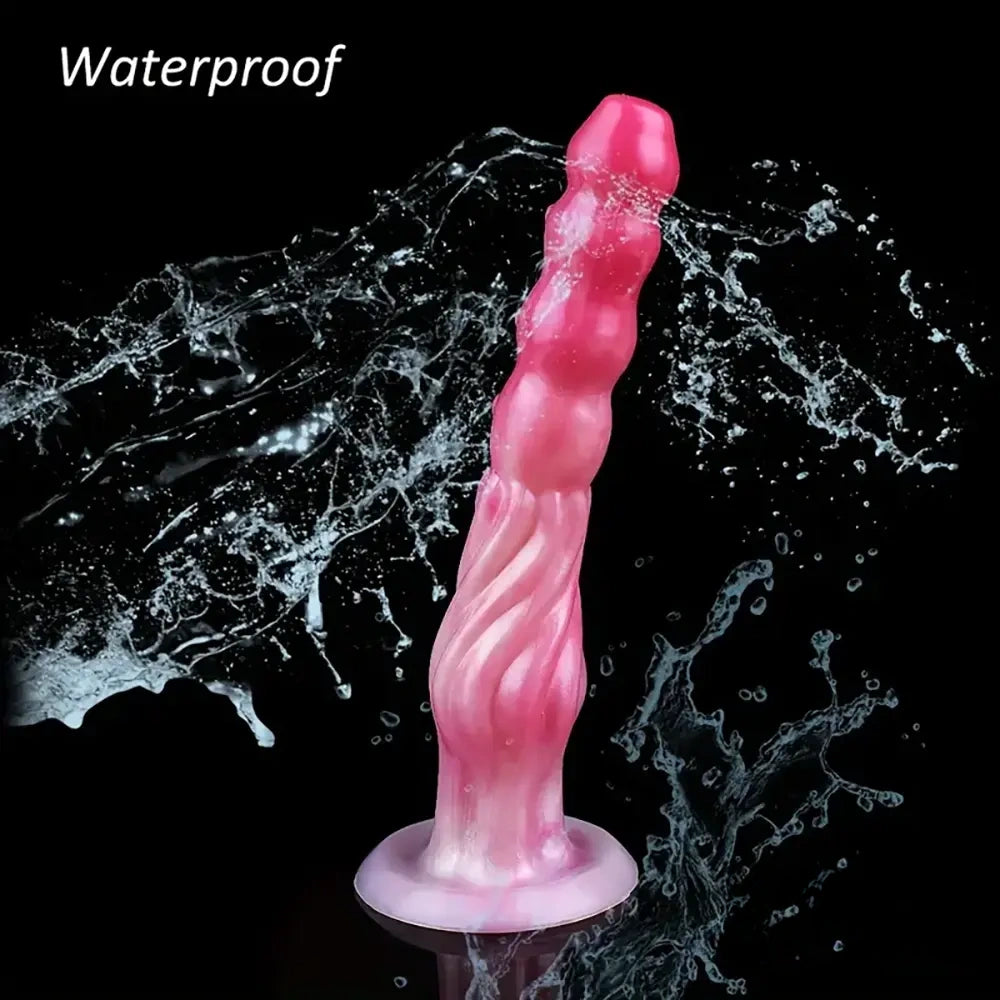 9.45in Soft Big Real Monster Silicone G Spot Dildo For Women Men