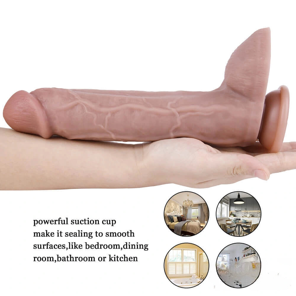 9.45in Soft Dildo Women Suction Cup Anal Penis Female Sex Toy