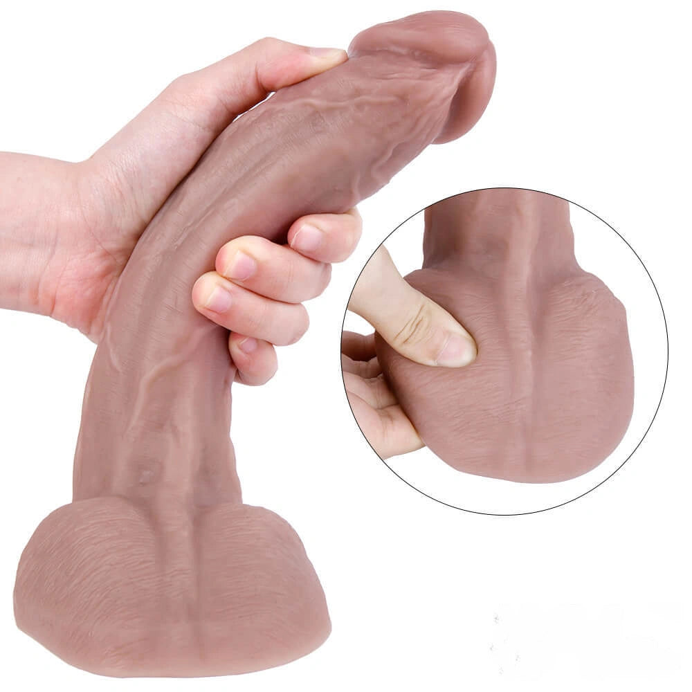 9.45in Soft Dildo Women Suction Cup Anal Penis Female Sex Toy