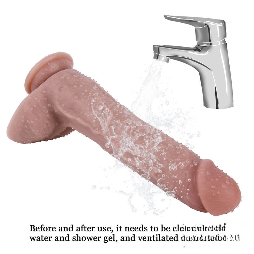 9.45in Soft Dildo Women Suction Cup Anal Penis Female Sex Toy