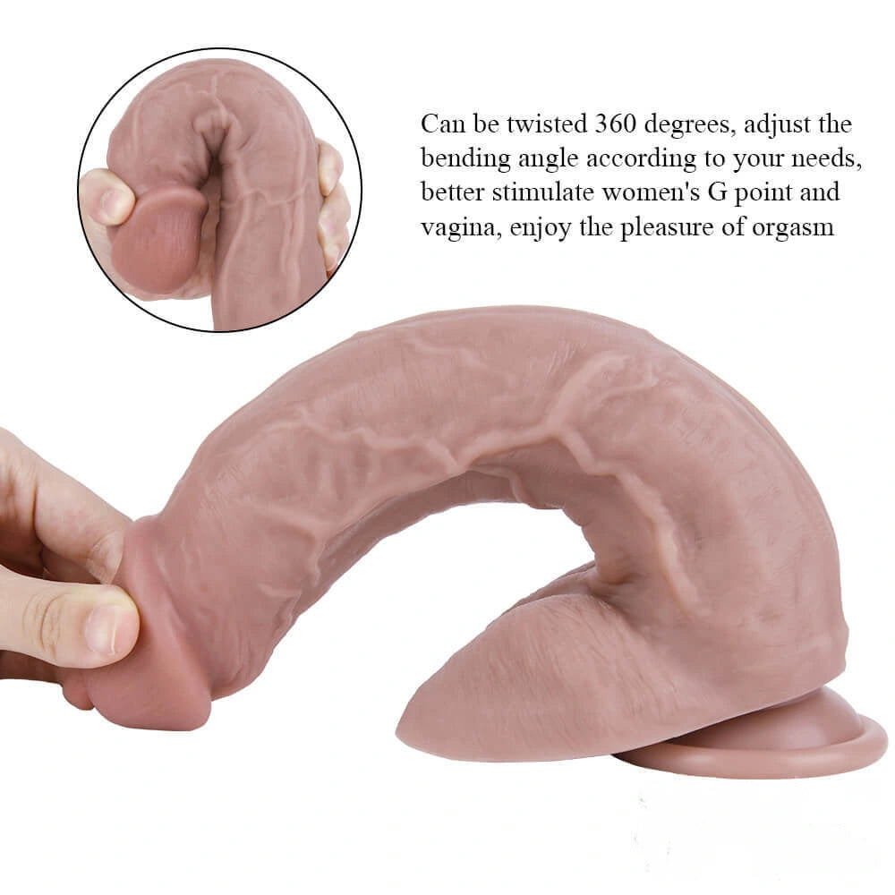 9.45in Soft Dildo Women Suction Cup Anal Penis Female Sex Toy