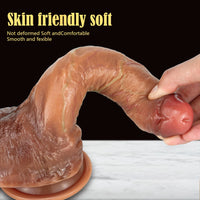 9.45in Super Real Skin Silicone Big Dildo For Women Vagina