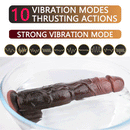 9.45in Thrusting Remote Control Vibrating Automatic Big Soft Dildo