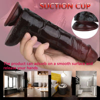 9.45in Thrusting Remote Control Vibrating Automatic Big Soft Dildo