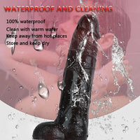 9.45in Thrusting Remote Control Vibrating Automatic Big Soft Dildo