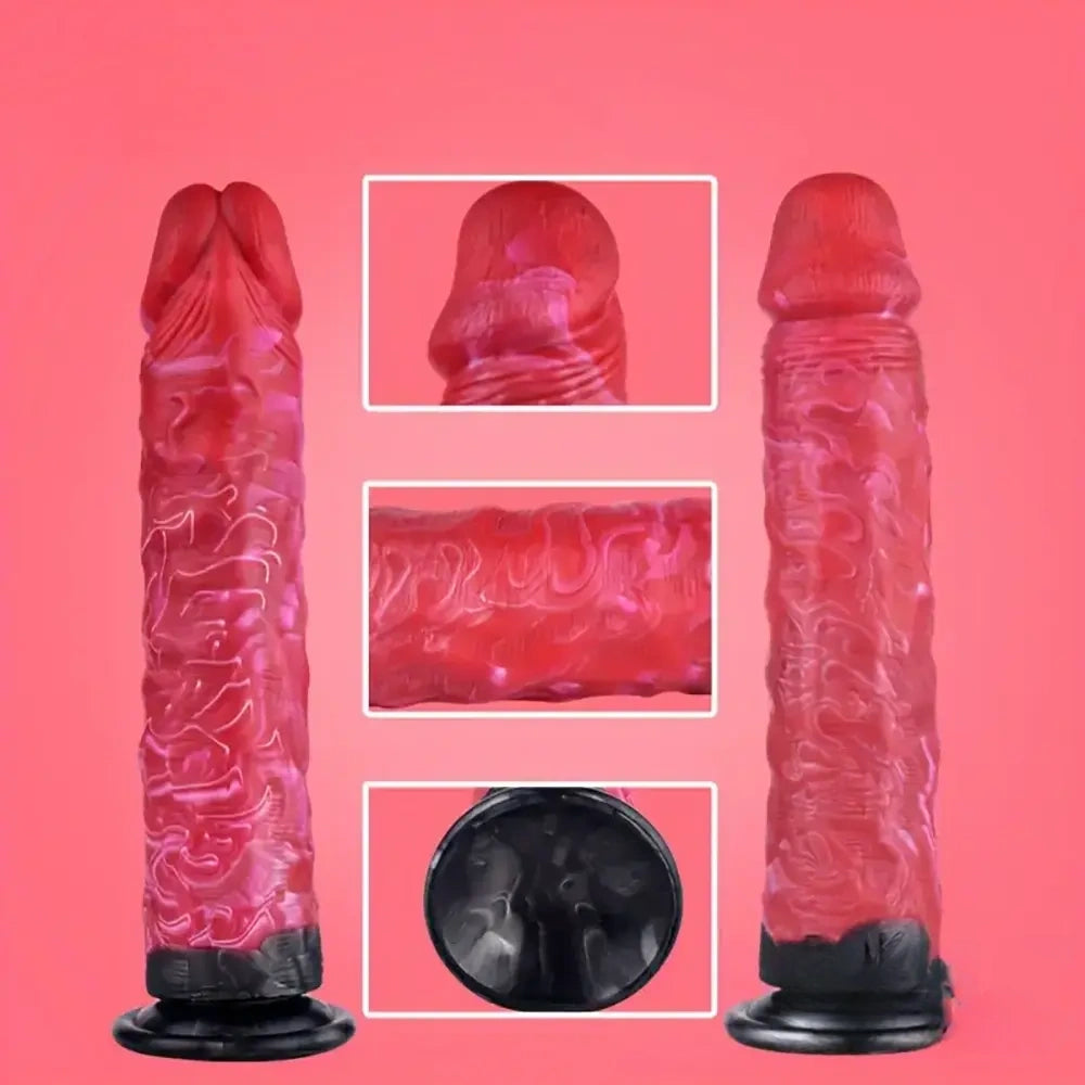 9.45in Unisex Big Silicone Soft Dildo For Prostate Stimulation Vaginal Massage