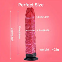 9.45in Unisex Big Silicone Soft Dildo For Prostate Stimulation Vaginal Massage