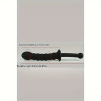 9.45in Unisex Soft Silicone Big Spiked Dildo With Handle For Adult Toy