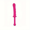 9.45in Unisex Soft Silicone Big Spiked Dildo With Handle For Adult Toy