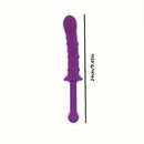 9.45in Unisex Soft Silicone Big Spiked Dildo With Handle For Adult Toy