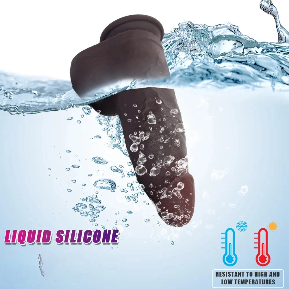 9.46in Silicone Big Soft Lifelike Dildo With Realistic Skin-like Touch Cock Toy