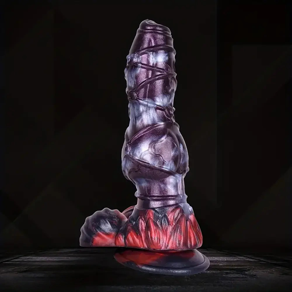 9.4in Animal Bundle Knot Big Silicone Soft Dildo Clitoral Stimulator