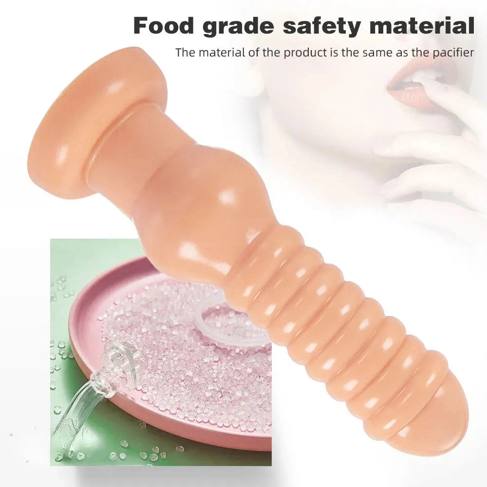 9.4in Big PVC Anal Suction Cup Dildo Butt Plug For Women Men Sex