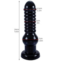 9.4in Big PVC Anal Suction Cup Dildo Butt Plug For Women Men Sex