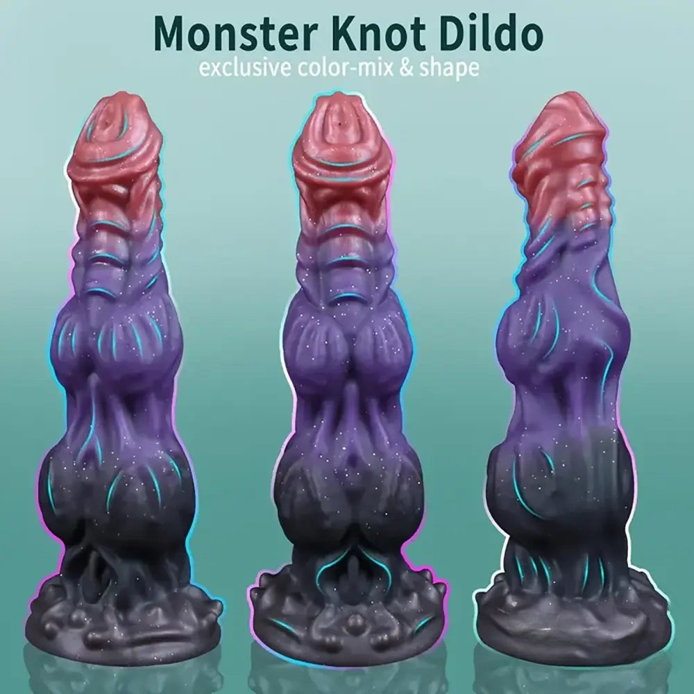 9.4in Fantasy Monster Silicone Soft Ejaculating Dildo For Women Men