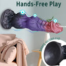 9.4in Fantasy Monster Silicone Soft Ejaculating Dildo For Women Men