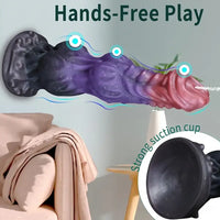 9.4in Fantasy Monster Silicone Soft Ejaculating Dildo For Women Men