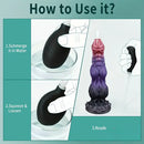 9.4in Fantasy Monster Silicone Soft Ejaculating Dildo For Women Men