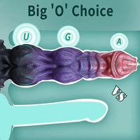 9.4in Fantasy Monster Silicone Soft Ejaculating Dildo For Women Men