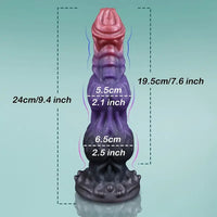 9.4in Fantasy Monster Silicone Soft Ejaculating Dildo For Women Men