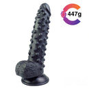 9.4in Real Looking Spiked Dildo For Women Men Anal Sex Toy