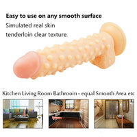 9.4in Real Looking Spiked Dildo For Women Men Anal Sex Toy