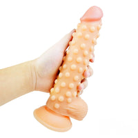 9.4in Real Looking Spiked Dildo For Women Men Anal Sex Toy