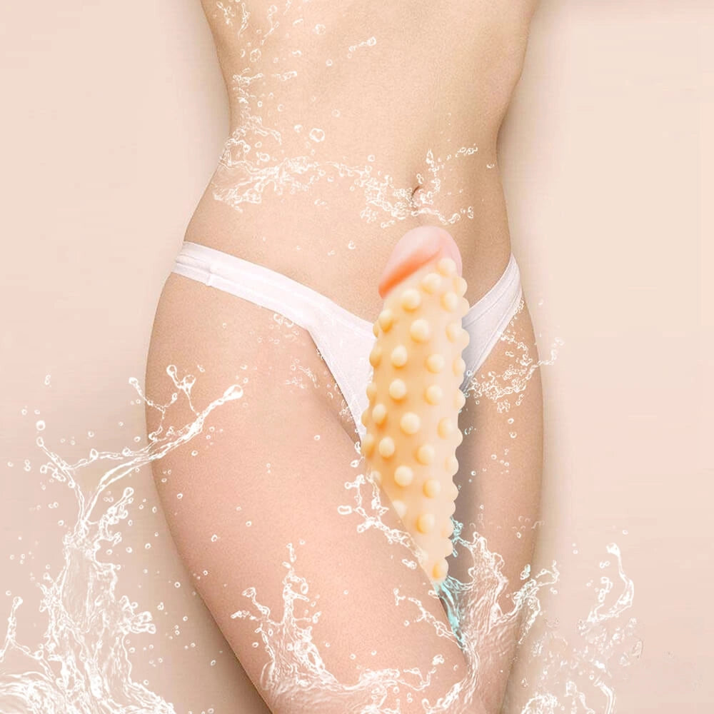 9.4in Real Looking Spiked Dildo For Women Men Anal Sex Toy