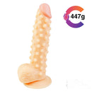 9.4in Real Looking Spiked Dildo For Women Men Anal Sex Toy