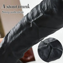 9.4in Realistic Texture Solid Black Silicone Soft Big Dildo For Anus